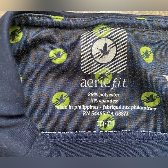 Aerie vintage 2000s flared/wide leg workout yoga pants w/ zipper pocket size med - Picture 7 of 10